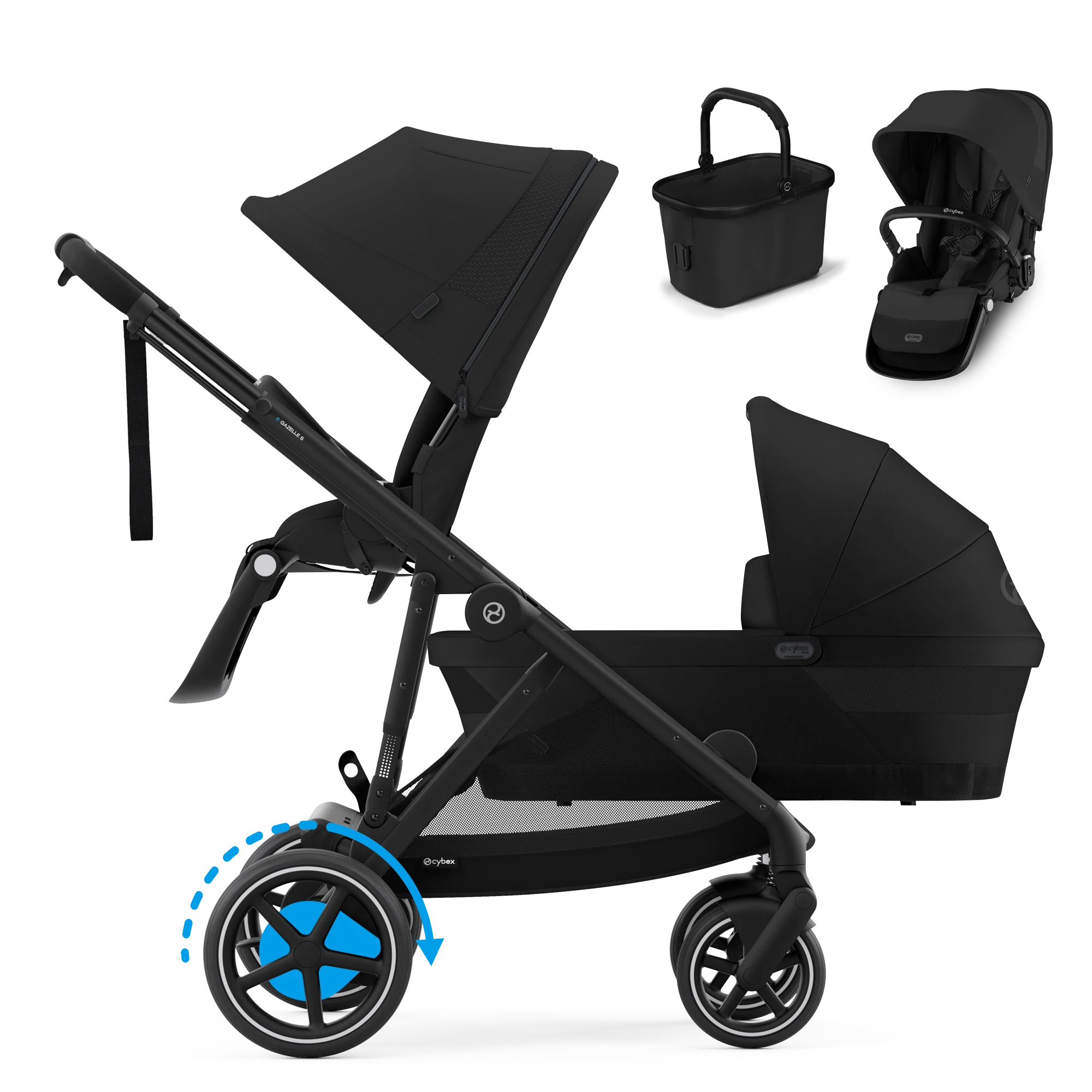 Cybex e-Gazelle S Duo | Moon Black