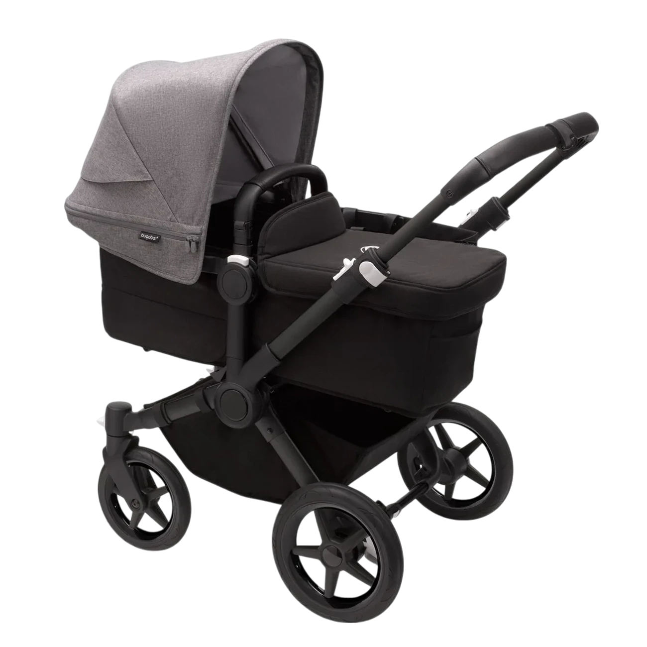 Bugaboo Donkey 5 Mono | Black-Midnight Black-Grey Melange