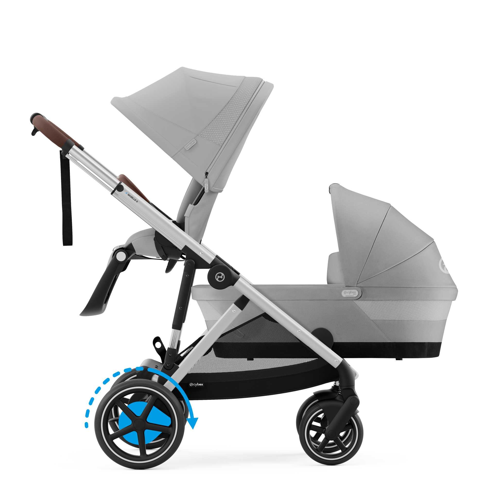 Cybex e-Gazelle S Duo | Stone Grey