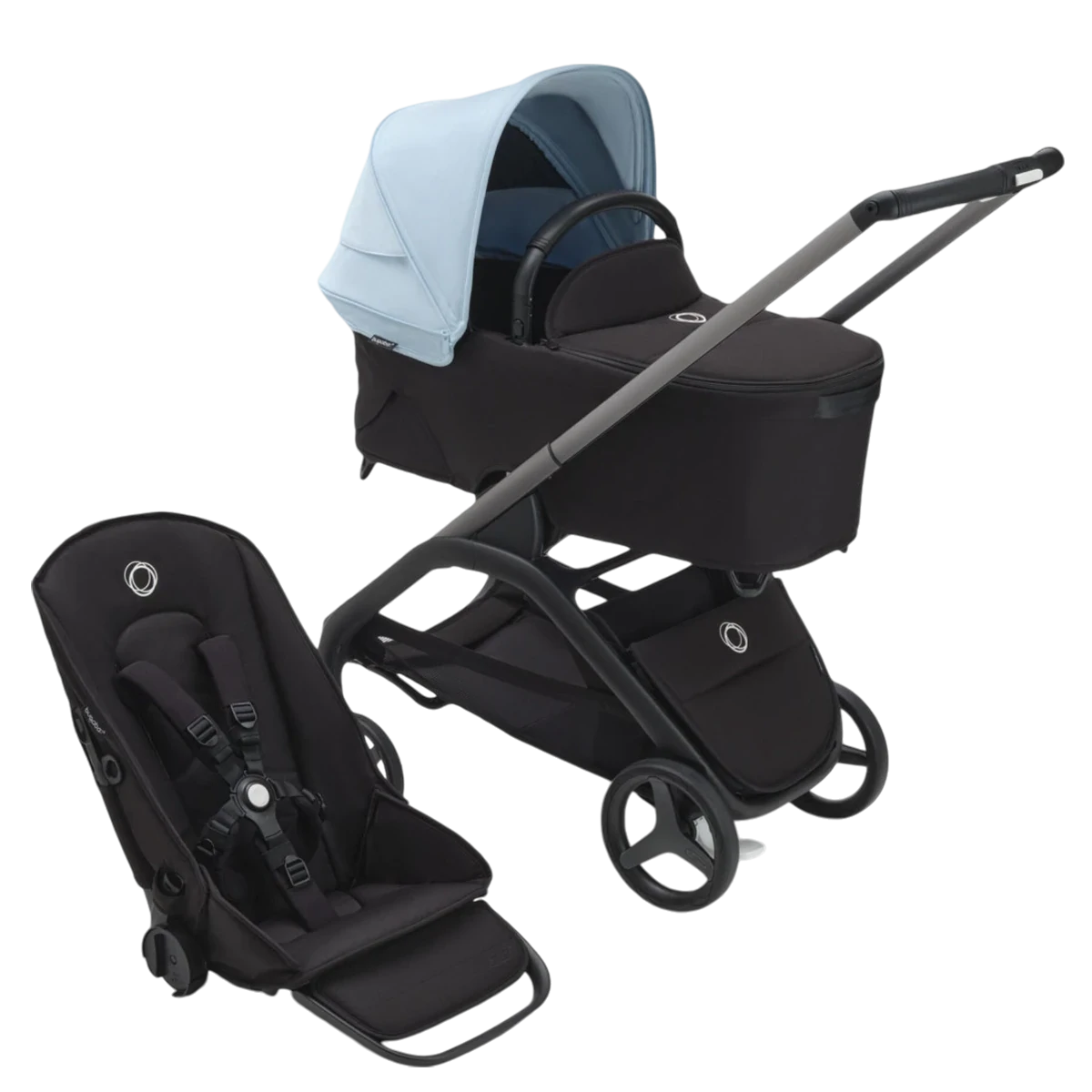 Bugaboo Dragonfly - 2w1 | Graphite-Midnight Black-Skyline Blue