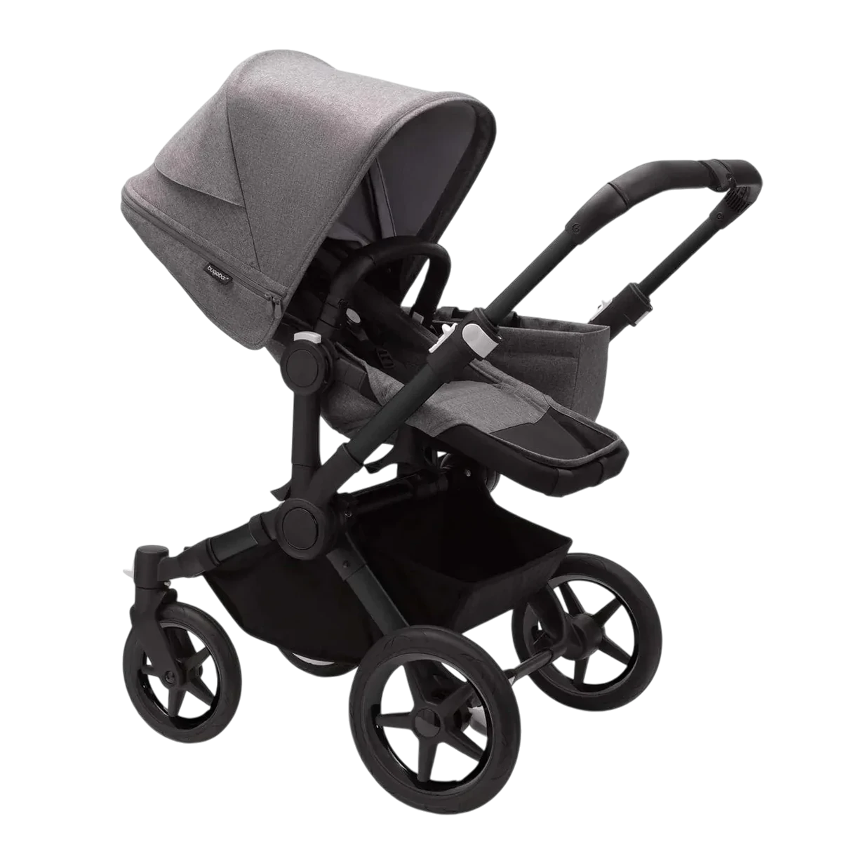 Bugaboo Donkey 5 Mono | Black-Grey Melange-Grey Melange