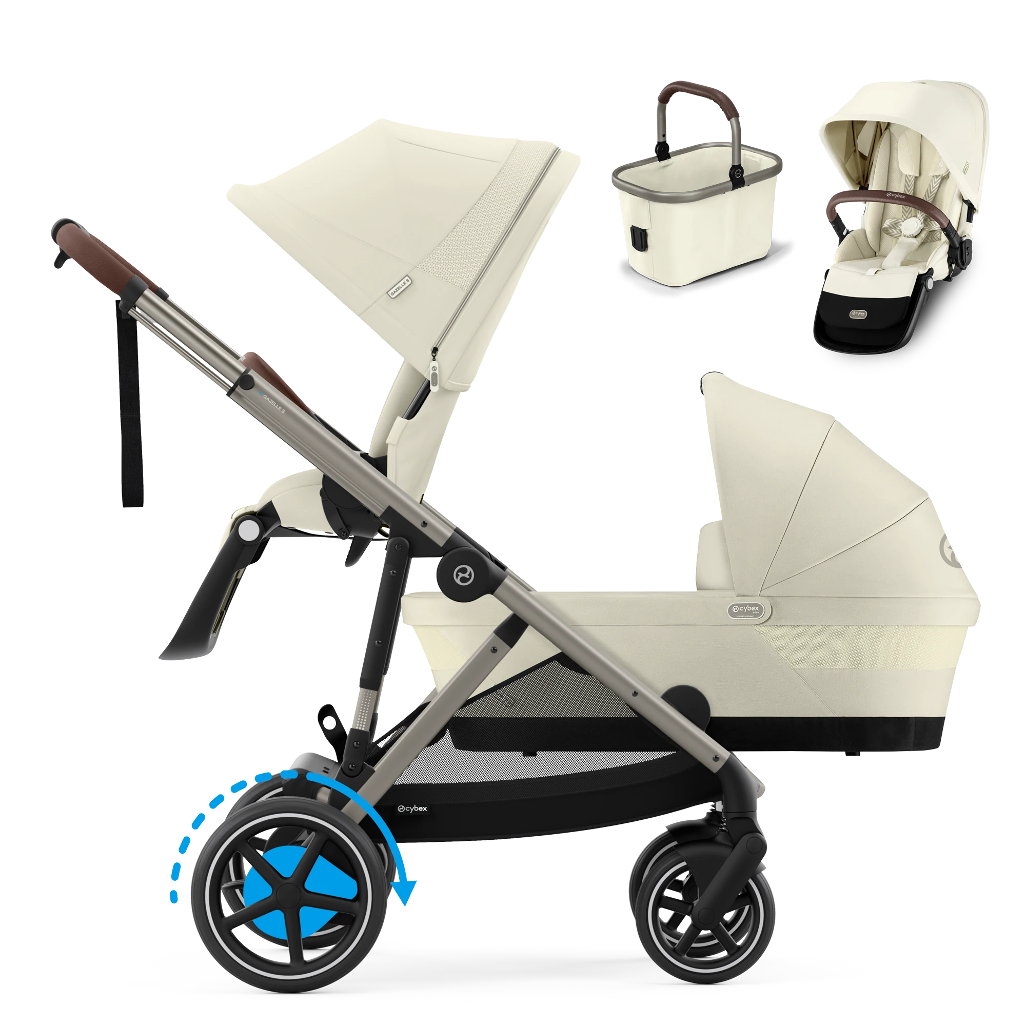 Cybex e-Gazelle S Duo | Seashell Beige