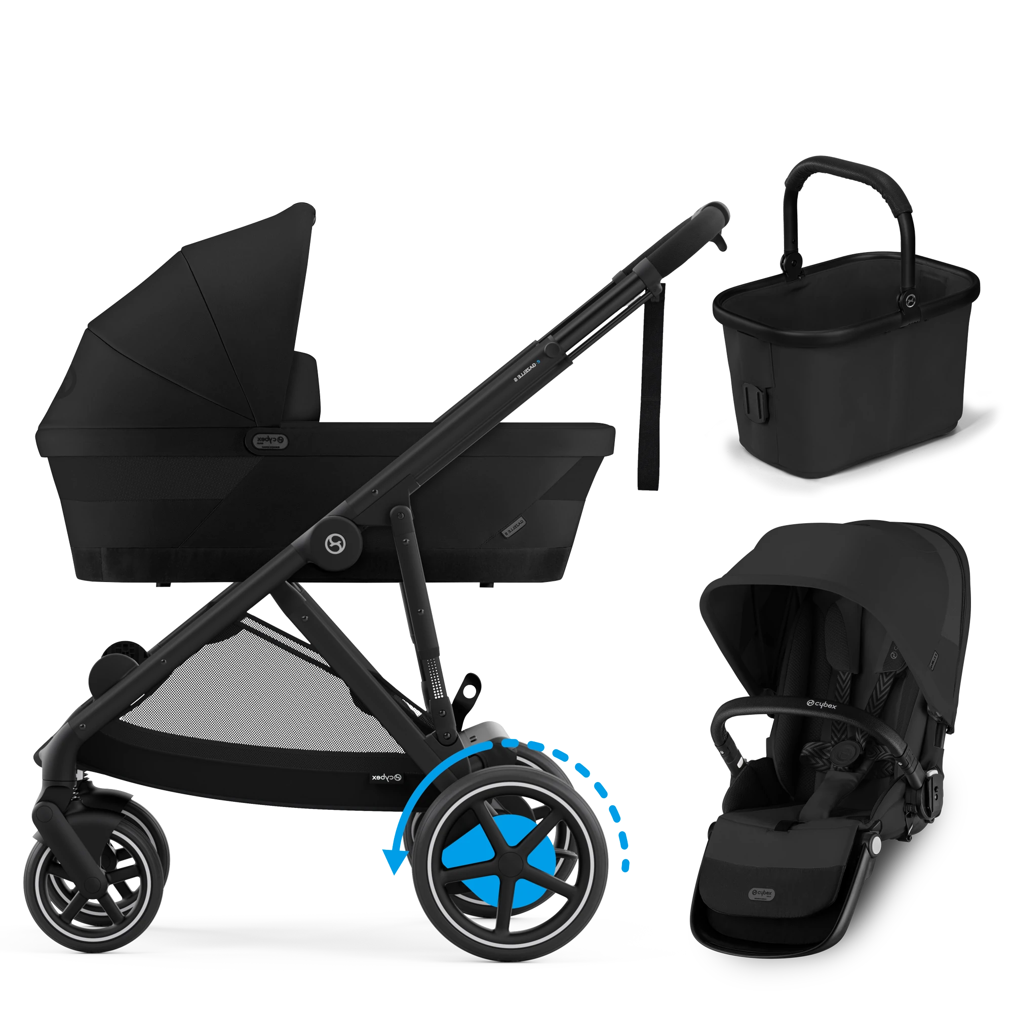 Cybex e-Gazelle S - 2w1 | Moon Black