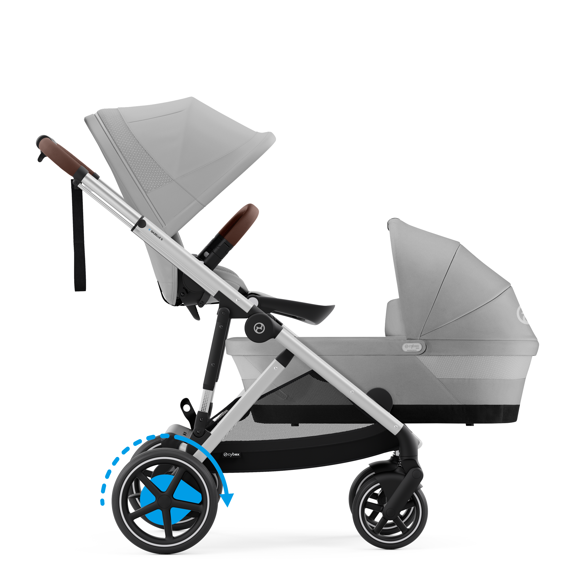 Cybex e-Gazelle S Duo | Stone Grey