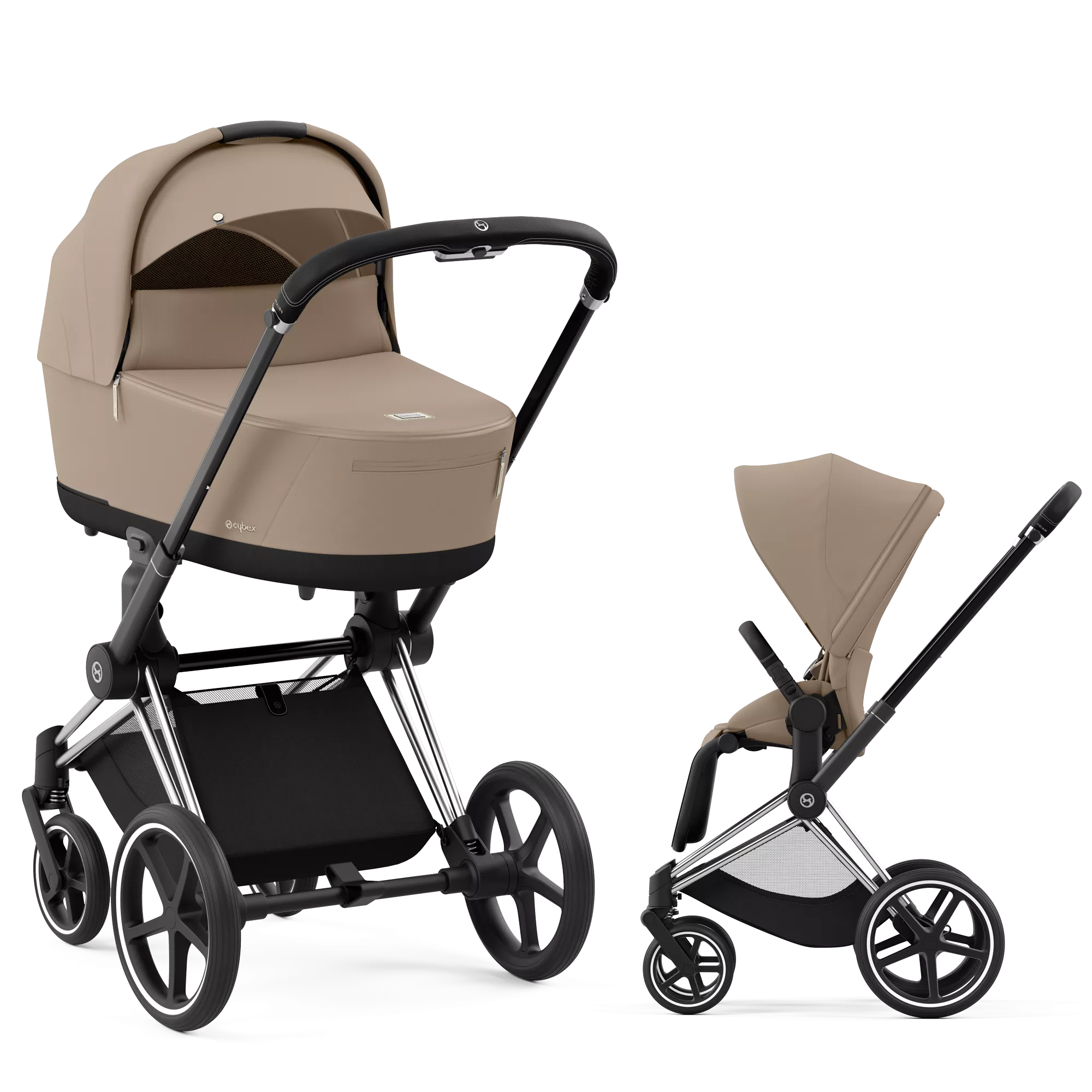 Cybex Priam 4.0 - 2w1 | Cozy Beige (Chrome Black Frame)