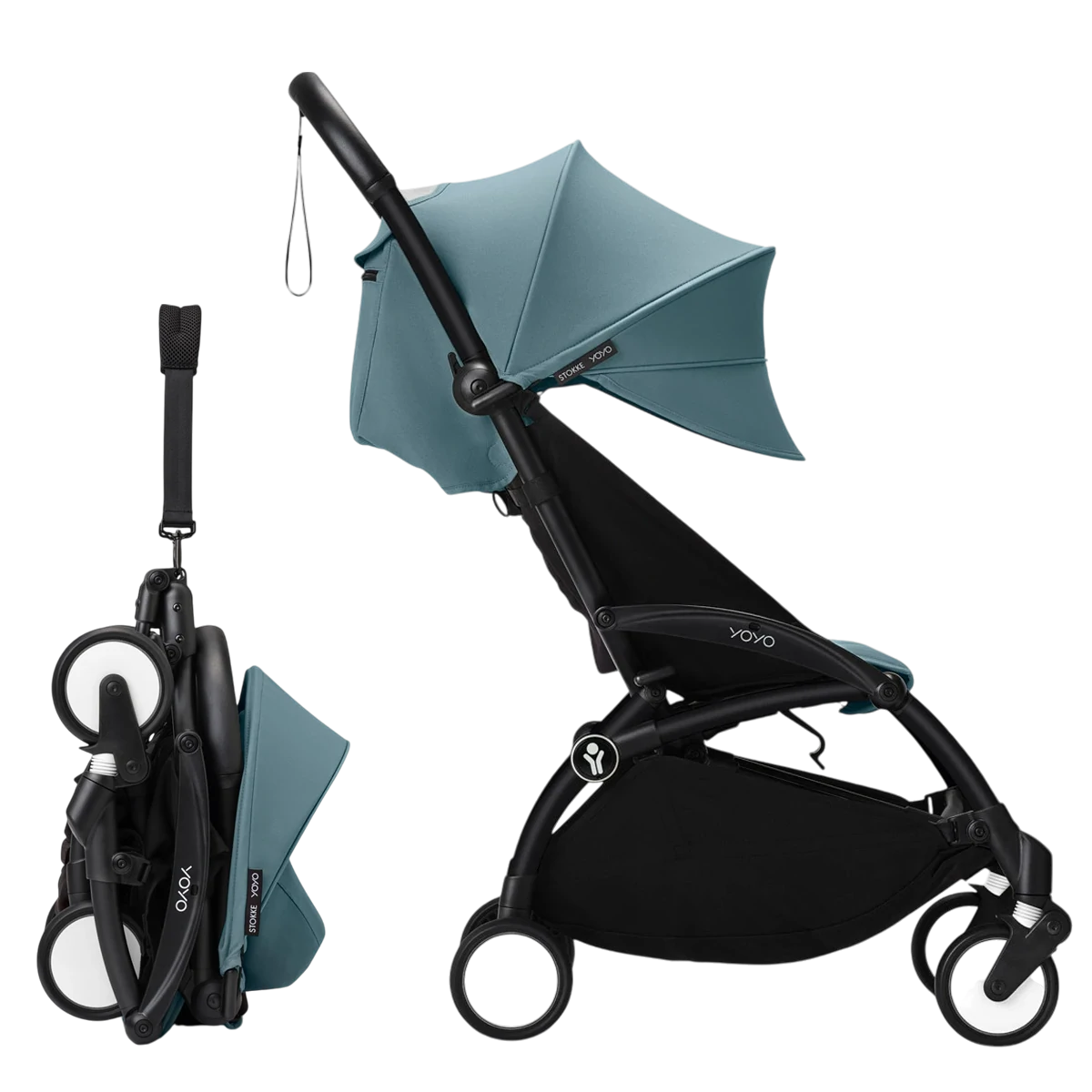 Stokke Yoyo 3 +GRATIS | Aqua (Black Frame)