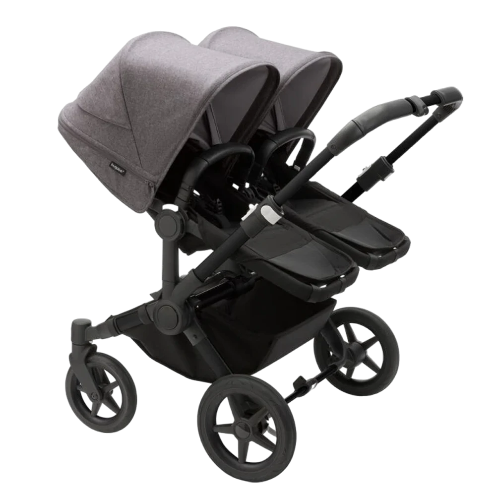 Bugaboo Donkey 5 Twin | Black-Midnight Black-Grey Melange