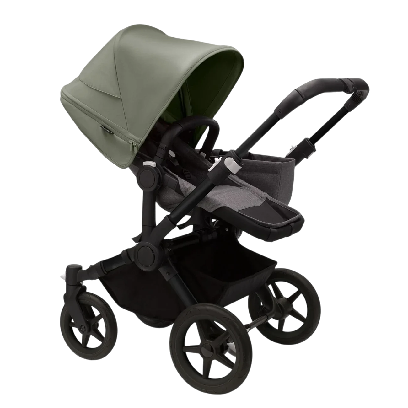 Bugaboo Donkey 5 Mono | Black-Grey Melange-Forest Green