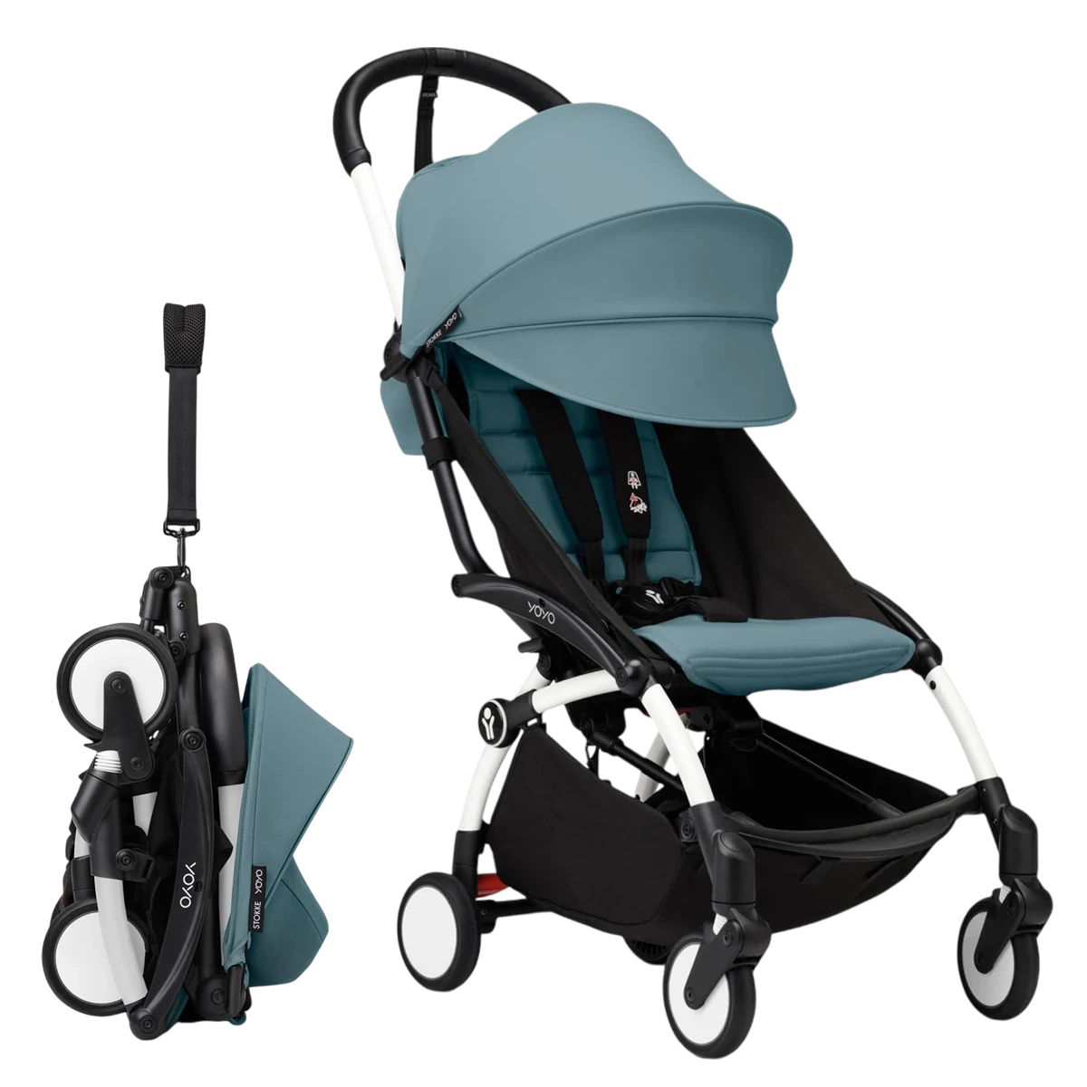 Stokke Yoyo 3 +GRATIS | Aqua (White Frame)