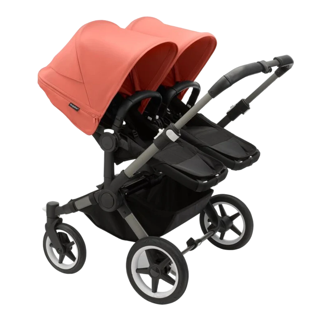 Bugaboo Donkey 5 Twin | Graphite-Midnight Black-Sunrise Red