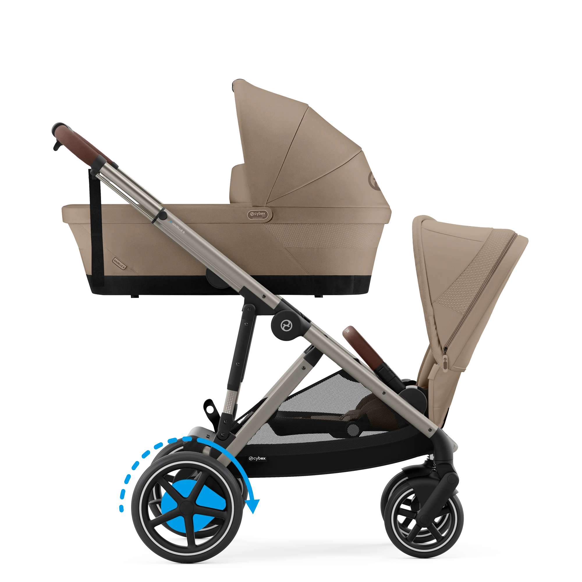 Cybex e-Gazelle S Duo | Almond Beige