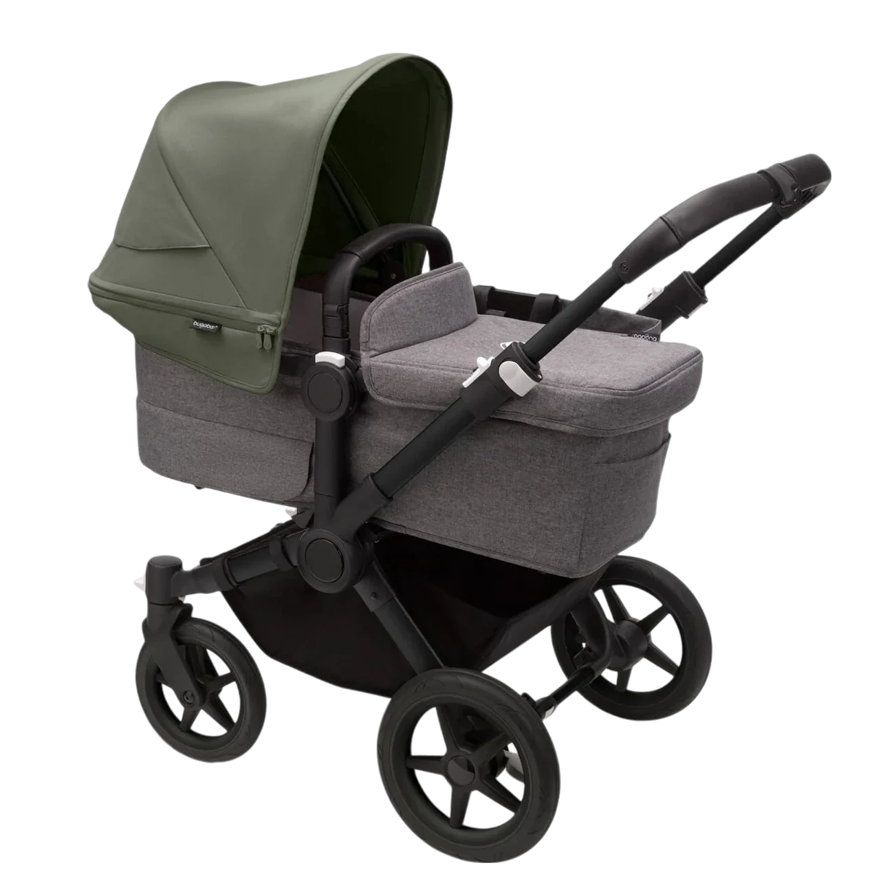 Bugaboo Donkey 5 Mono | Black-Grey Melange-Forest Green