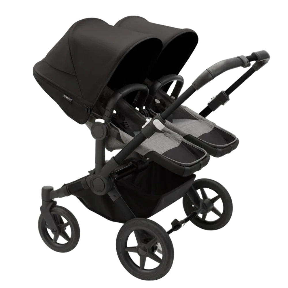 Bugaboo Donkey 5 Twin | Black-Grey Melange-Midnight Black