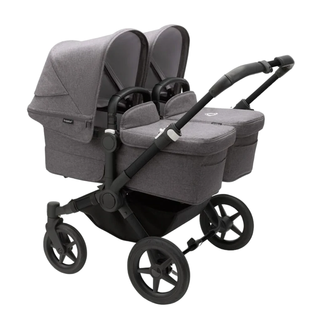 Bugaboo Donkey 5 Twin | Black-Grey Melange-Grey Melange