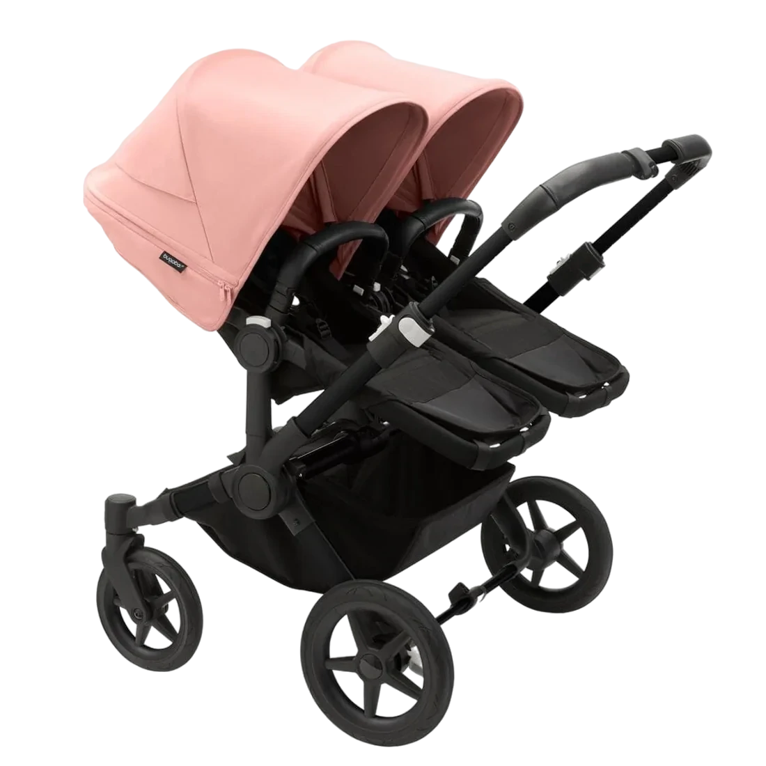 Bugaboo Donkey 5 Twin | Black-Midnight Black-Morning Pink