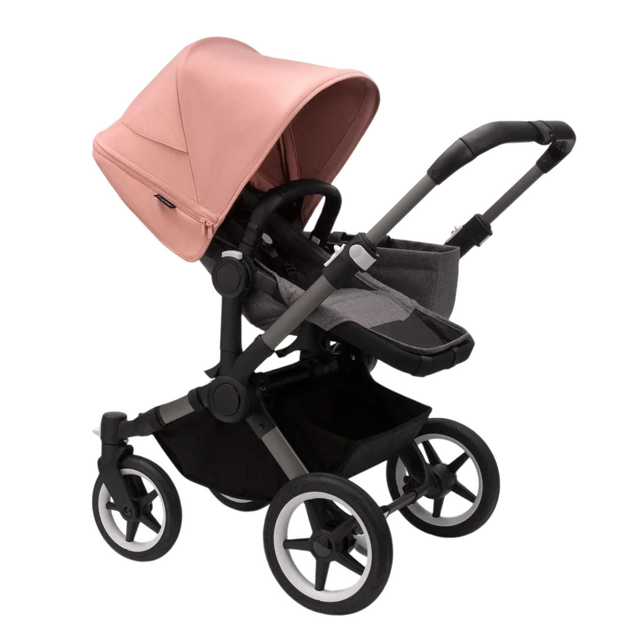 Bugaboo Donkey 5 Mono | Graphite-Grey Melange-Morning Pink