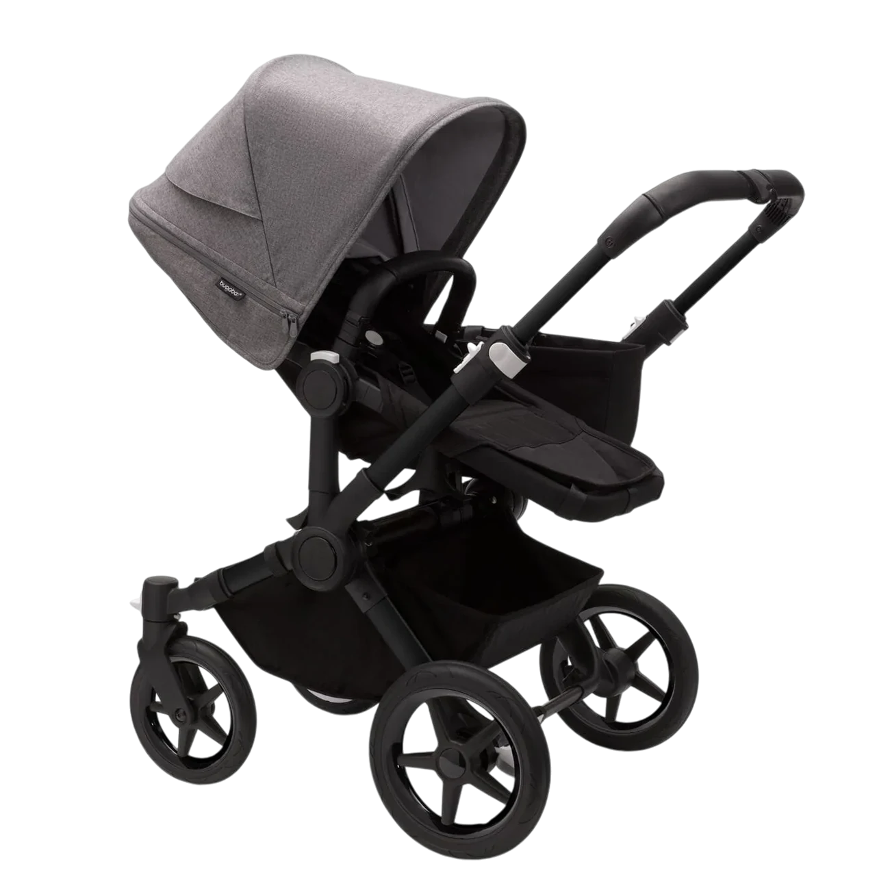 Bugaboo Donkey 5 Mono | Black-Midnight Black-Grey Melange