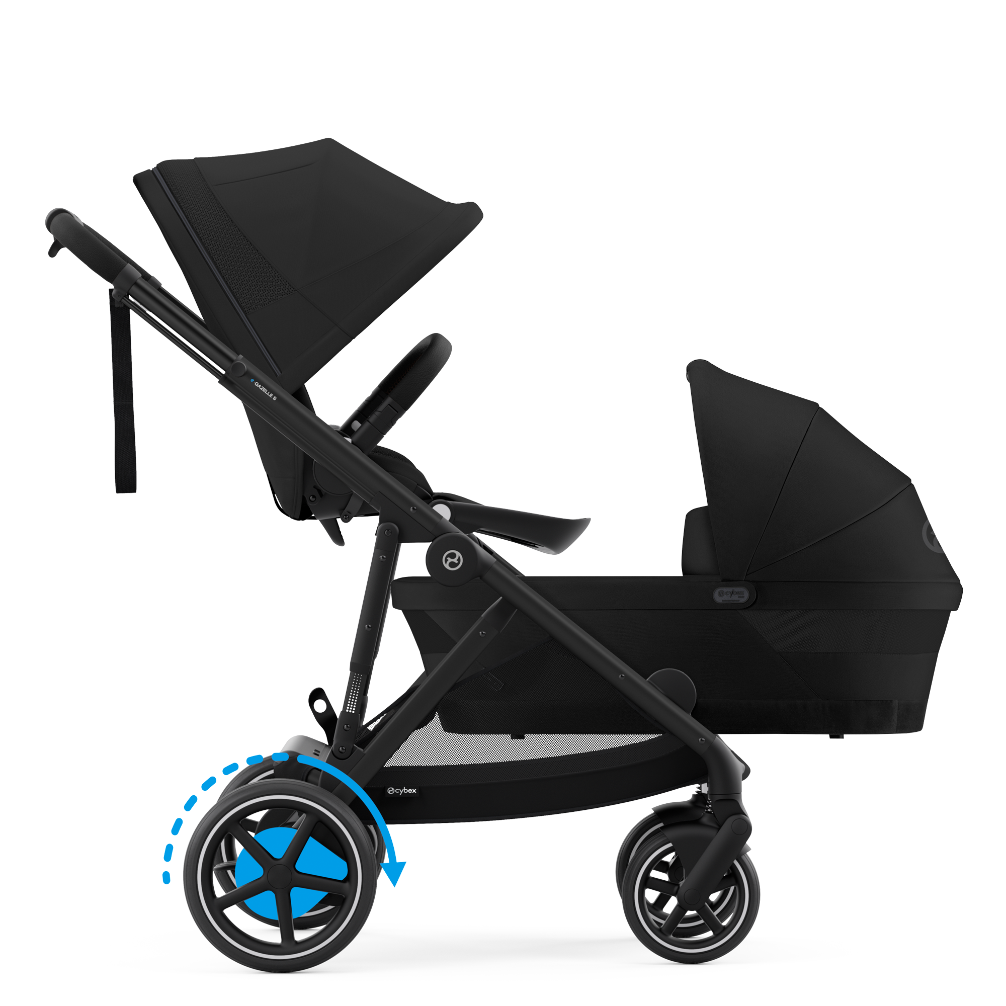 Cybex e-Gazelle S Duo | Moon Black