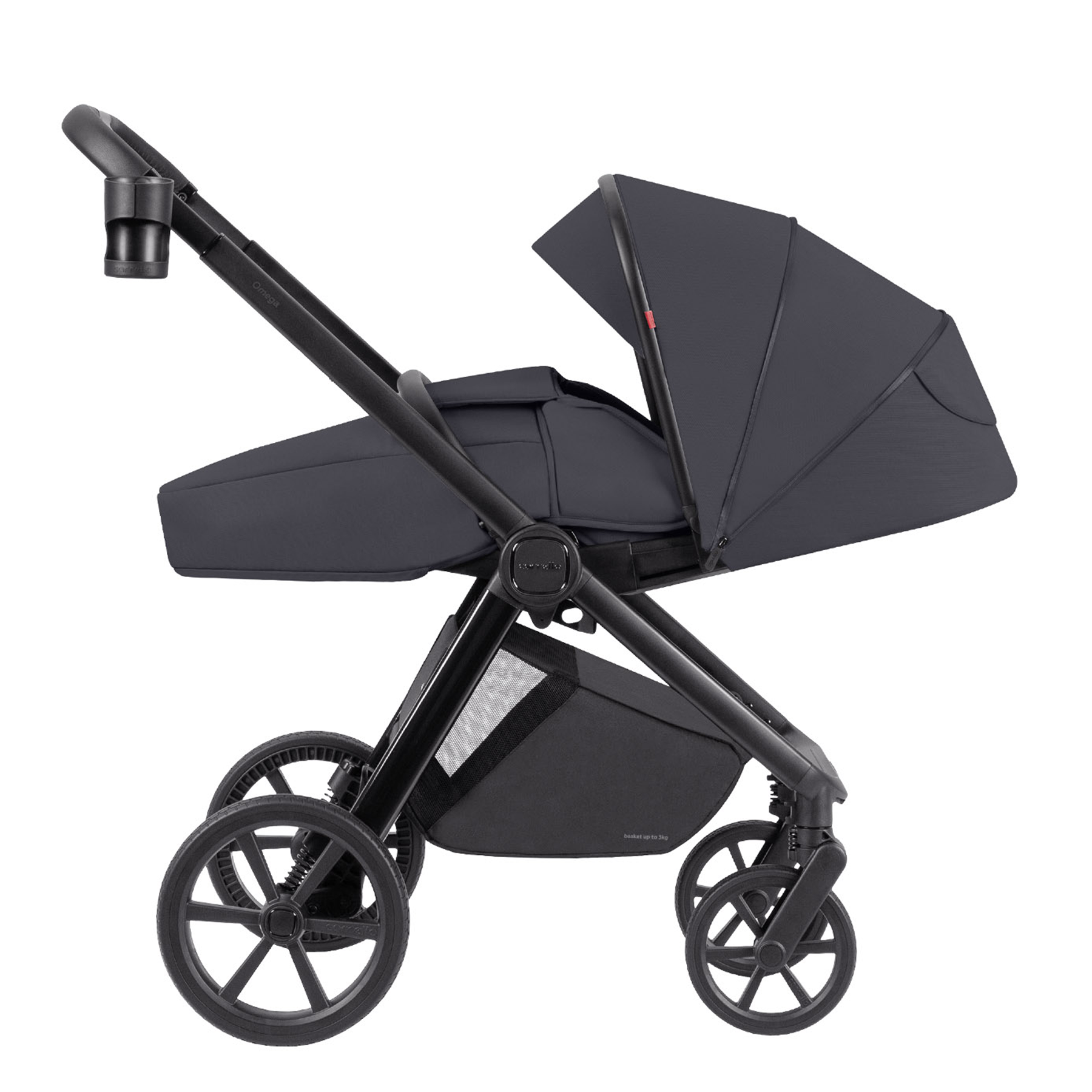 Carrello Omega Plus - 2w1 | Meteor Grey