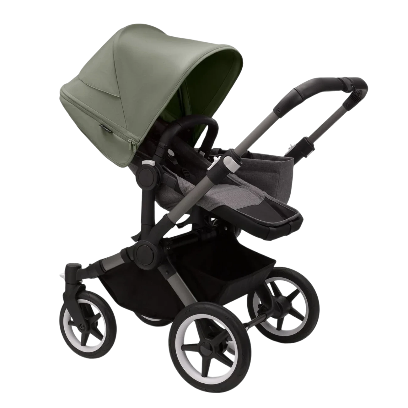 Bugaboo Donkey 5 Mono | Graphite-Grey Melange-Forest Green