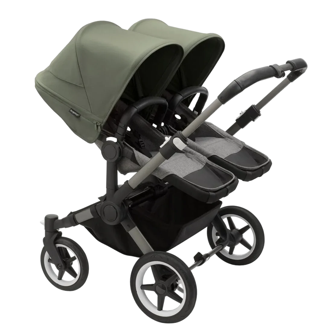 Bugaboo Donkey 5 Twin | Graphite-Grey Melange-Forest Green