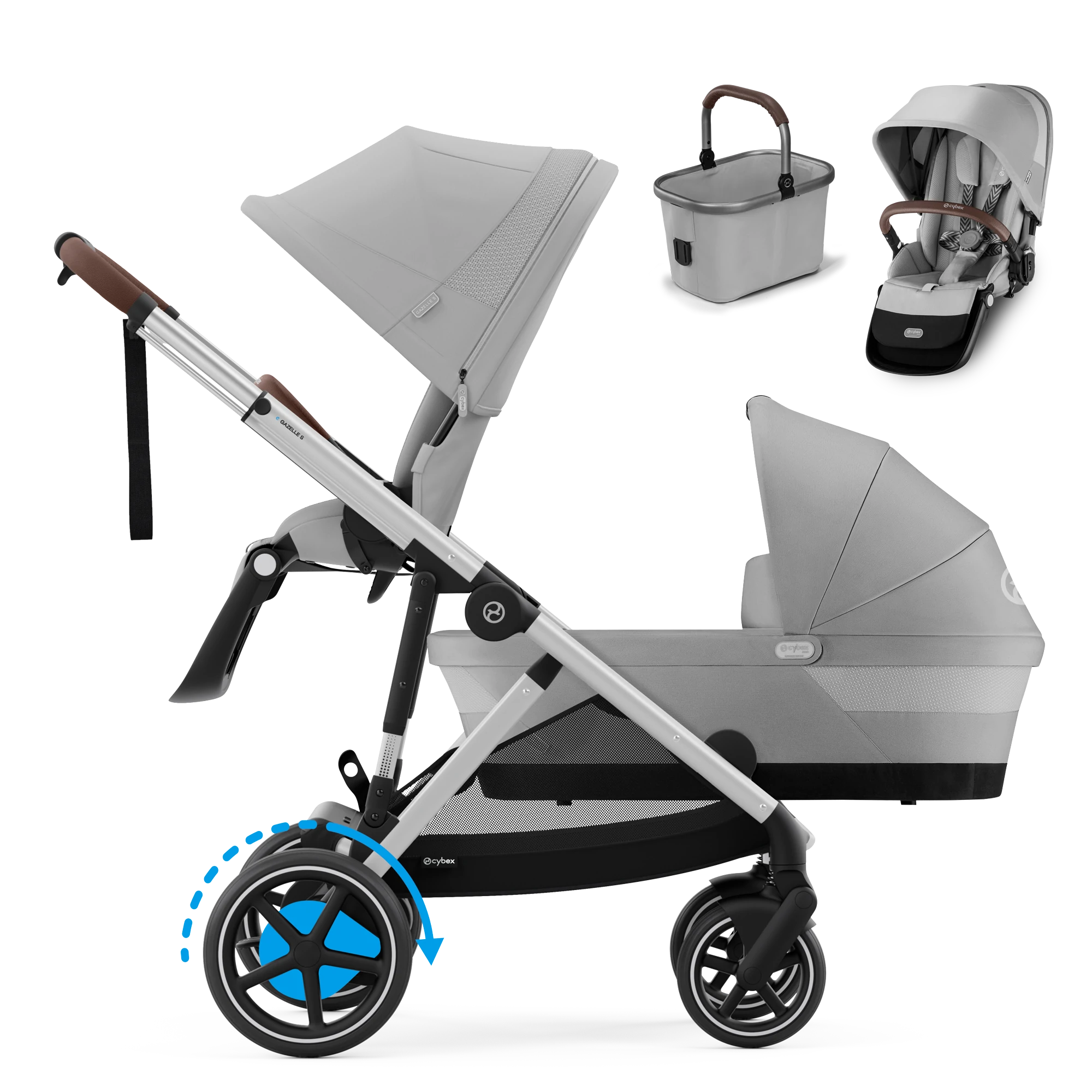 Cybex e-Gazelle S Duo | Stone Grey