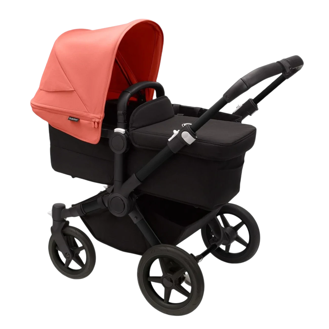 Bugaboo Donkey 5 Mono | Black-Midnight Black-Sunrise Red