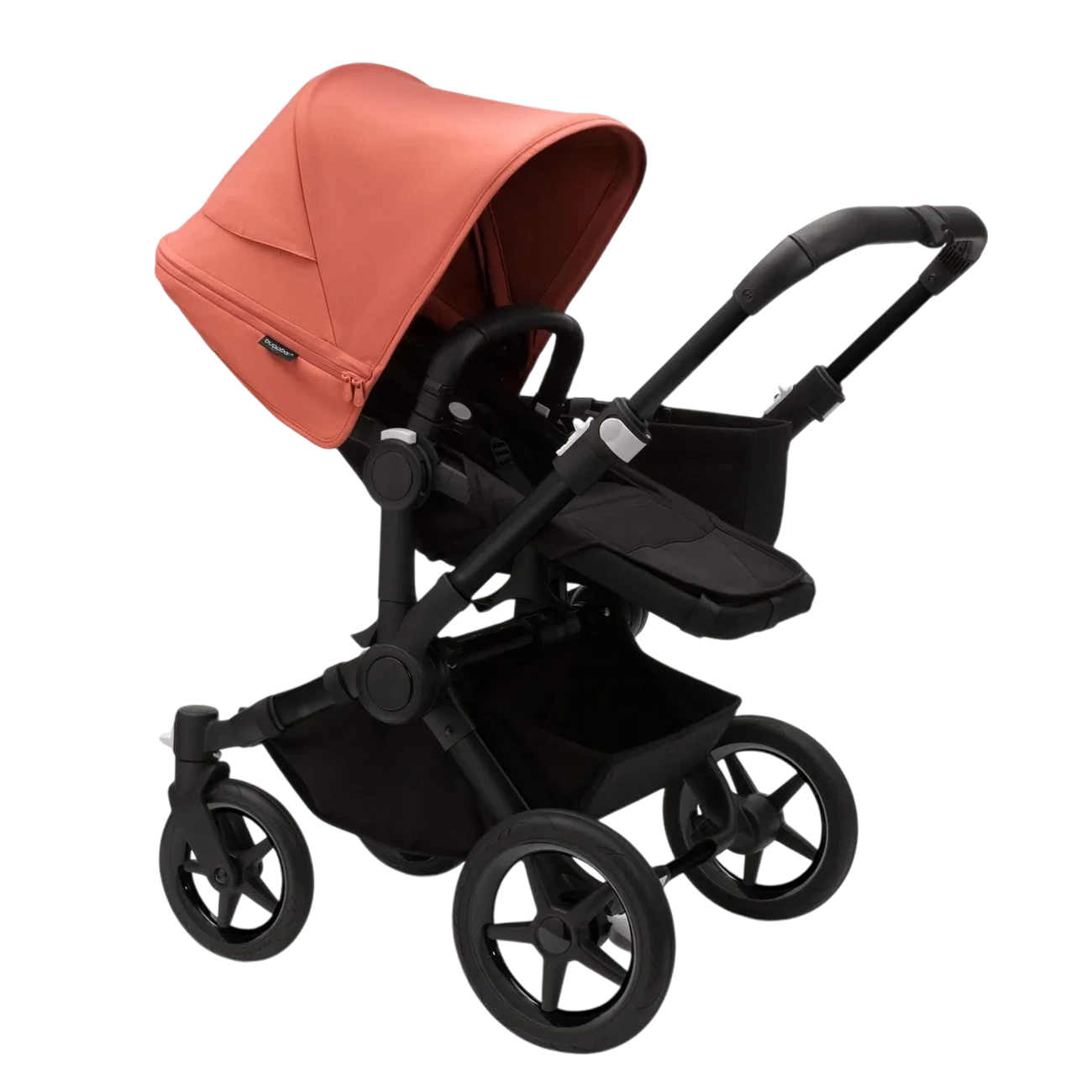 Bugaboo Donkey 5 Mono | Black-Midnight Black-Sunrise Red