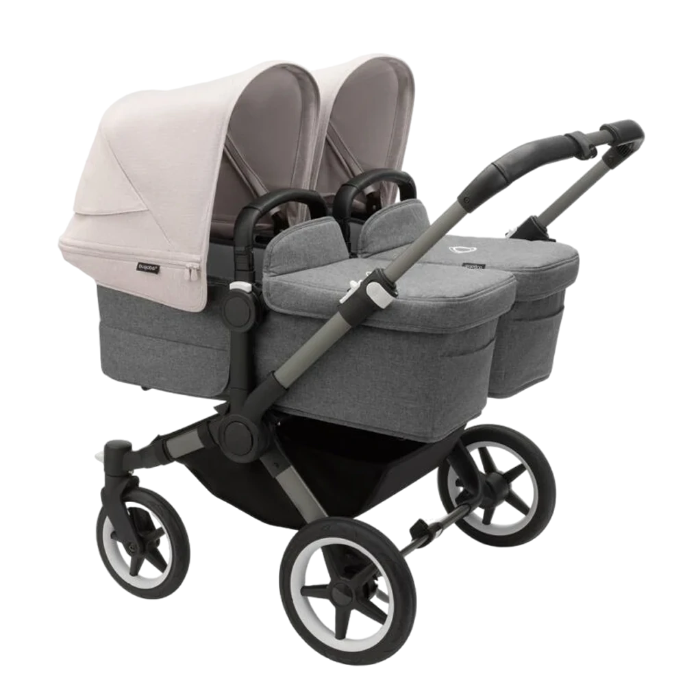 Bugaboo Donkey 5 Twin | Graphite-Grey Melange-Misty White