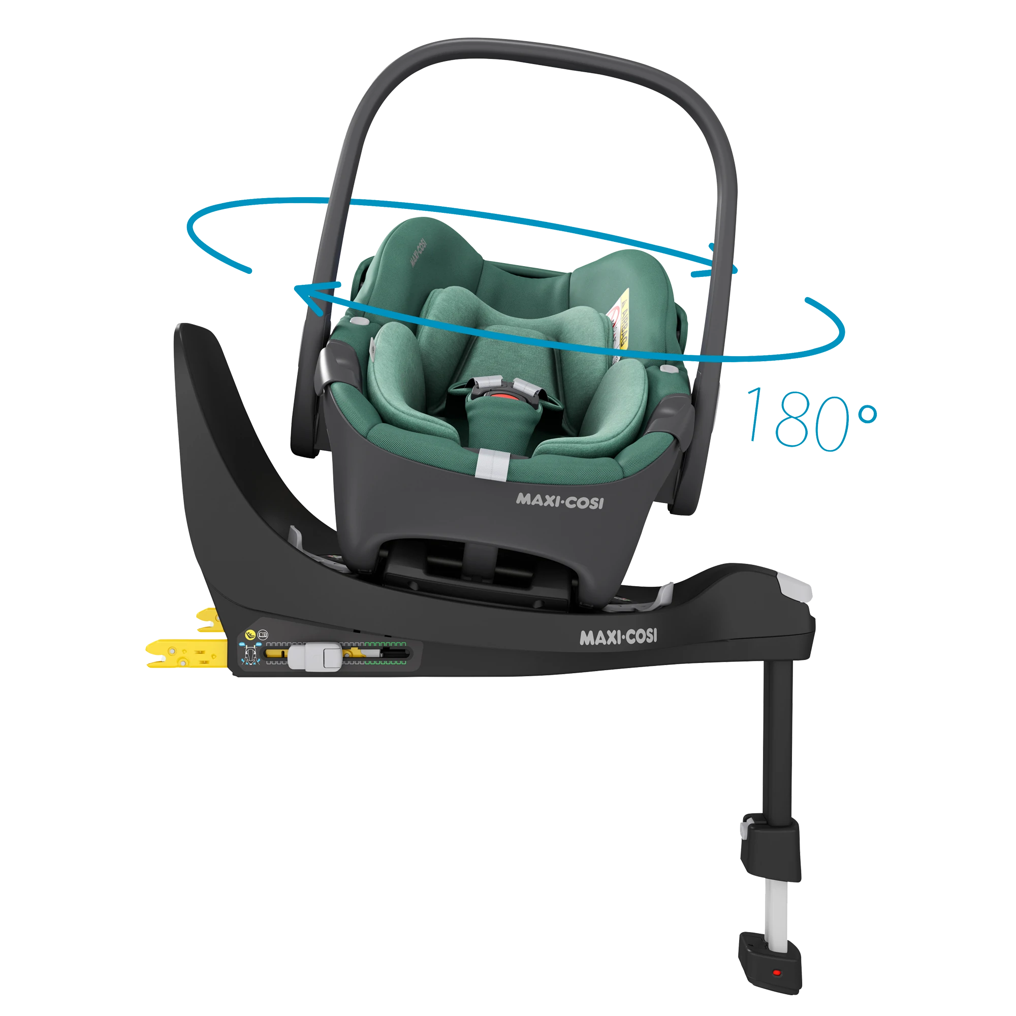 Maxi-Cosi Pebble 360 + baza FamilyFix 360 | Essential Green