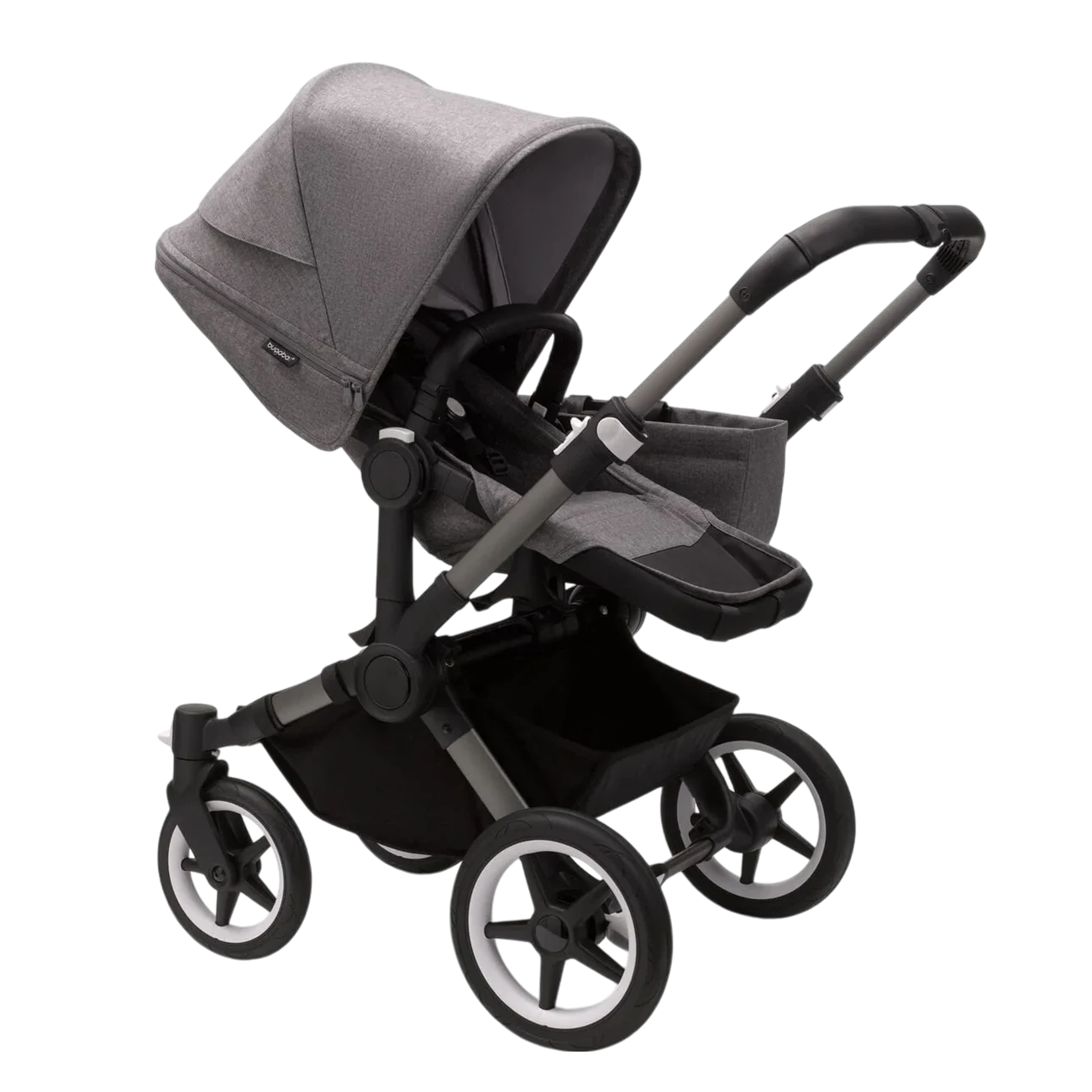 Bugaboo Donkey 5 Mono | Graphite-Grey Melange-Grey Melange