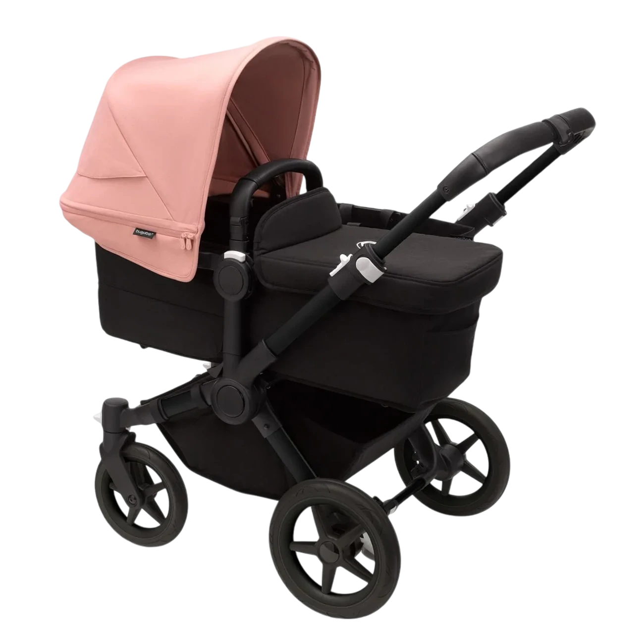 Bugaboo Donkey 5 Mono | Black-Midnight Black-Morning Pink