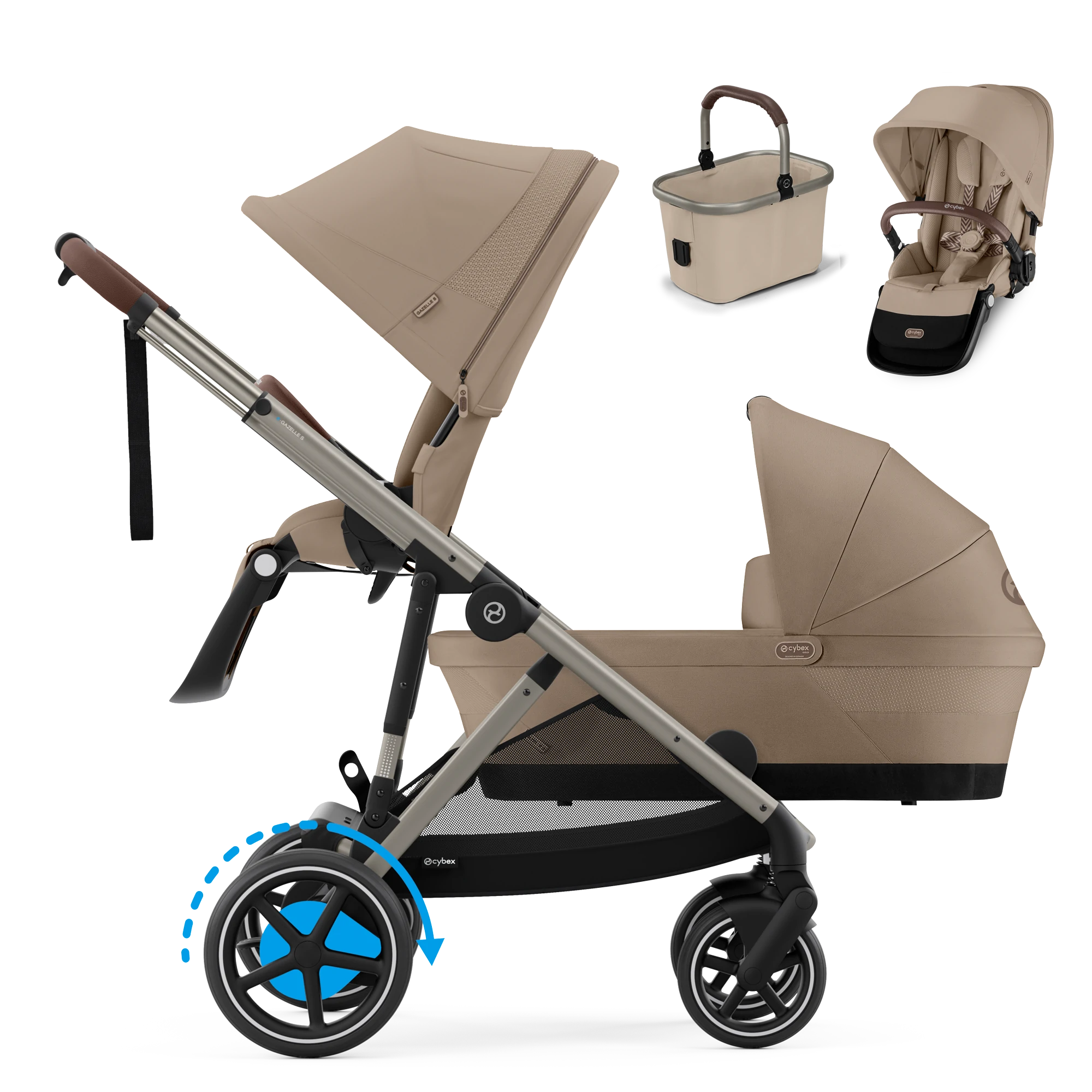 Cybex e-Gazelle S Duo | Almond Beige