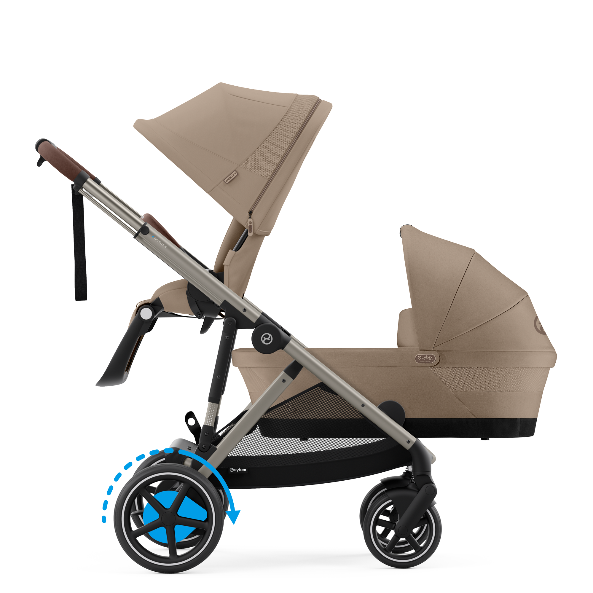 Cybex e-Gazelle S Duo | Almond Beige