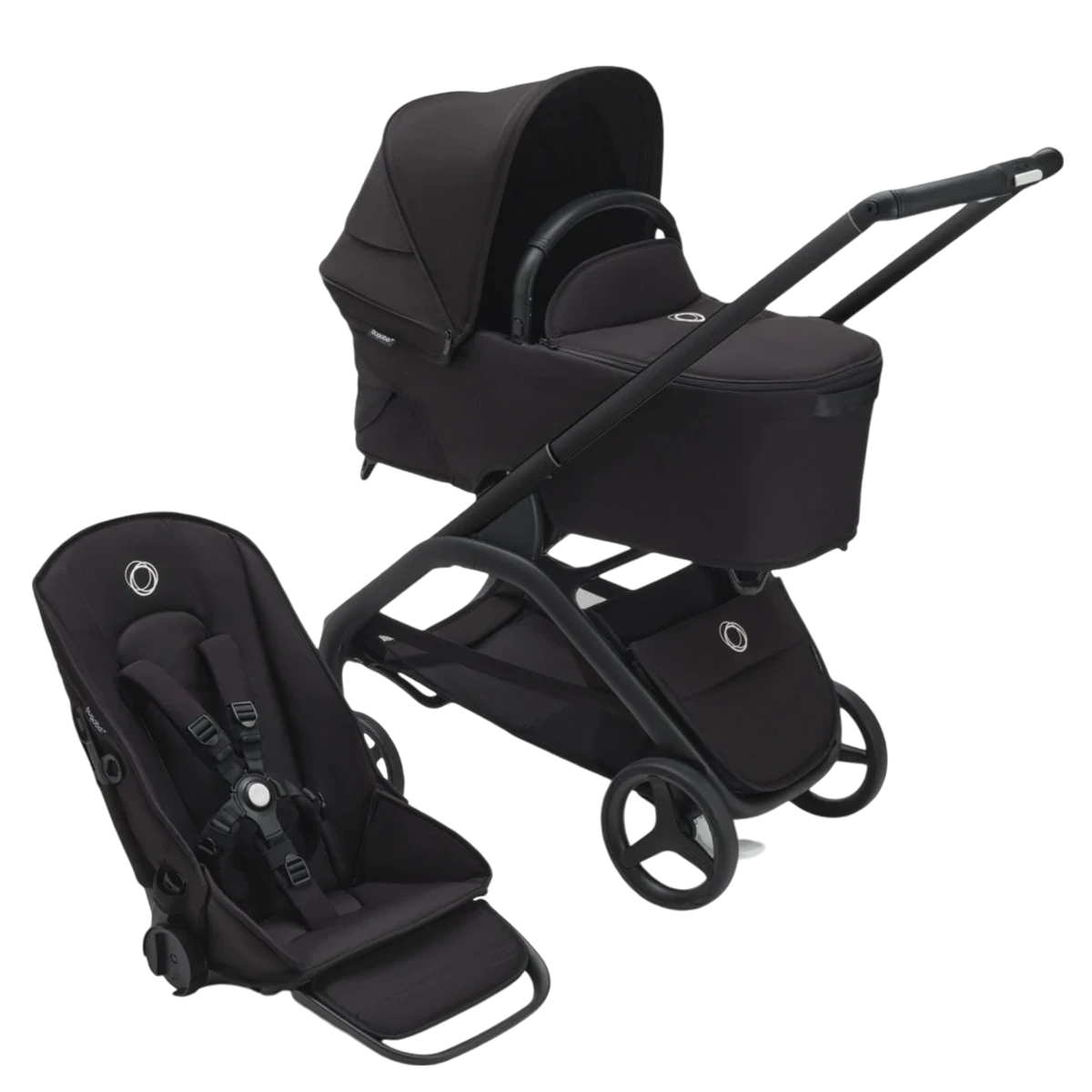 Bugaboo Dragonfly - 2w1 | Black-Midnight Black-Midnight Black