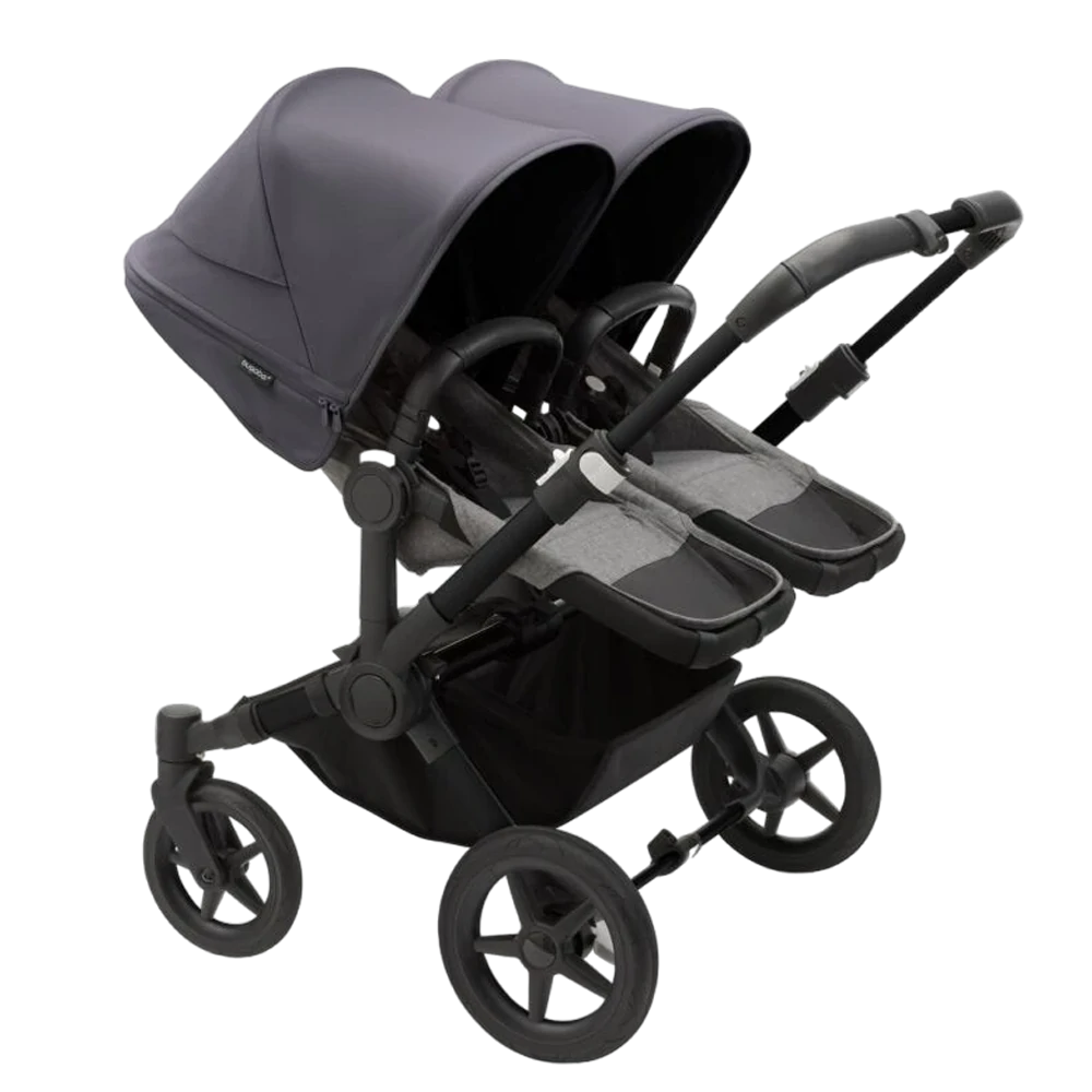 Bugaboo Donkey 5 Twin | Black-Grey Melange-Stormy Blue